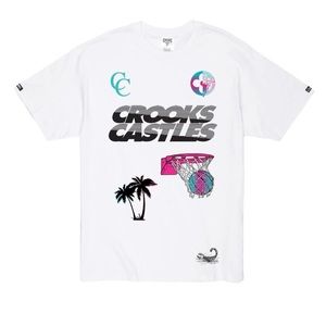 Crooks and castles Miami south beach city tee